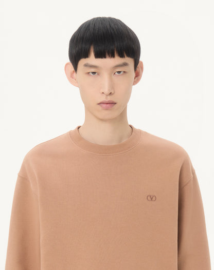 Valentino Cotton Sweatshirt With Vlogo Embroidery
