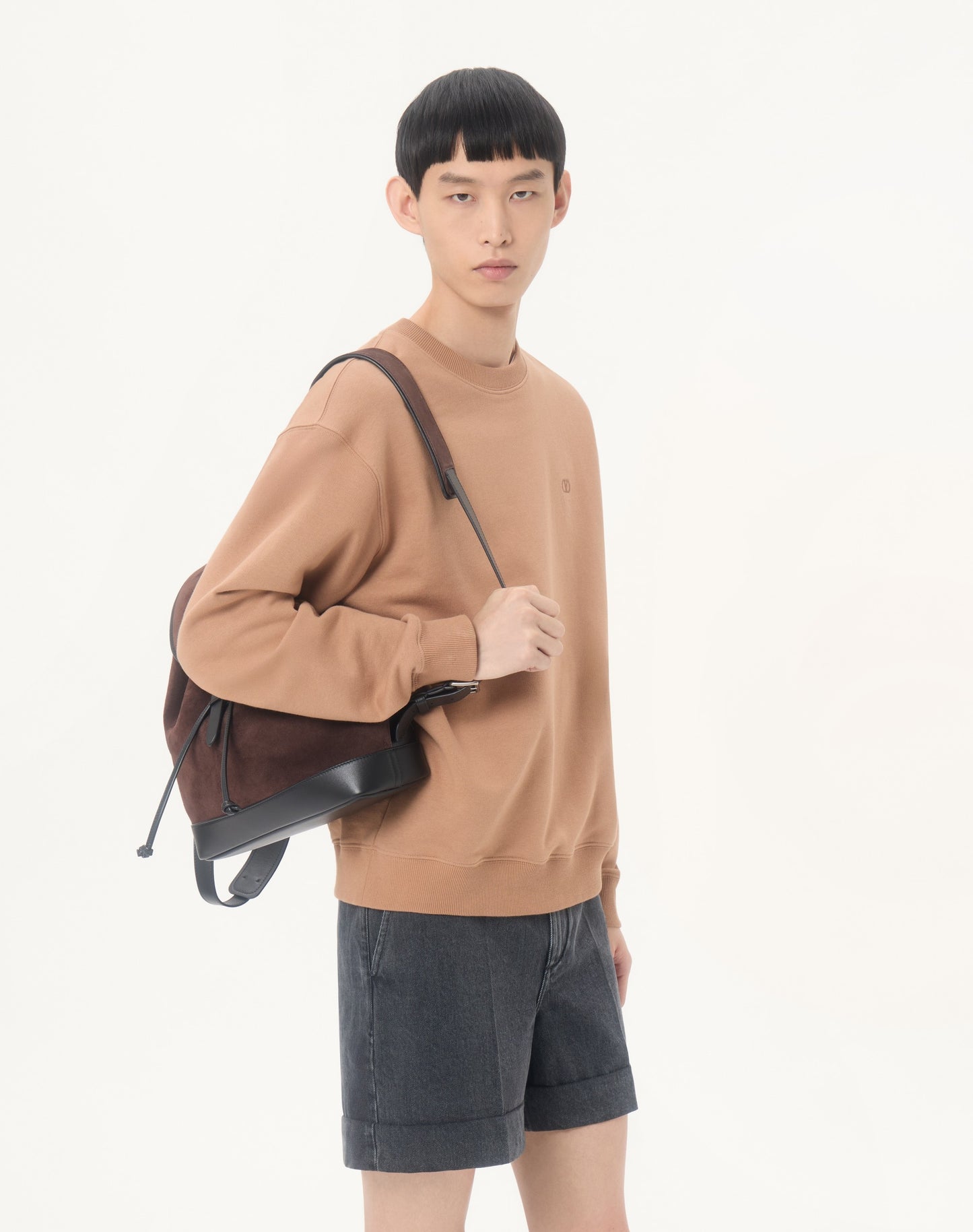 Valentino Cotton Sweatshirt With Vlogo Embroidery