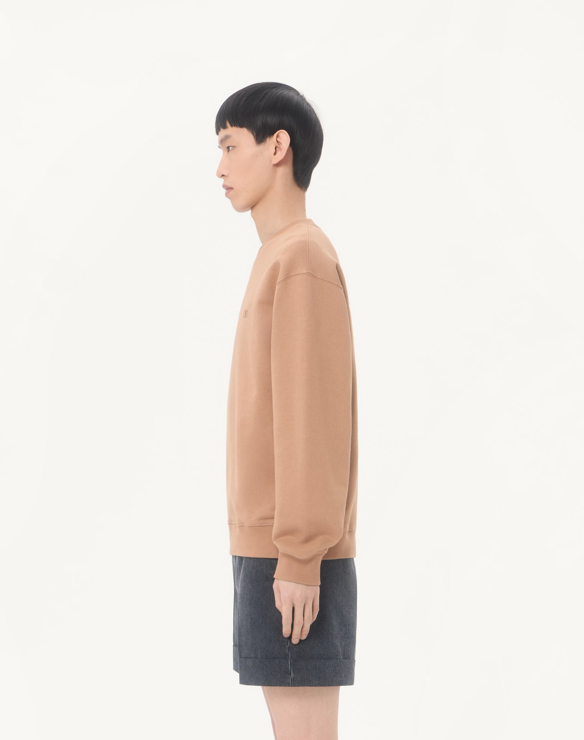 Valentino Cotton Sweatshirt With Vlogo Embroidery