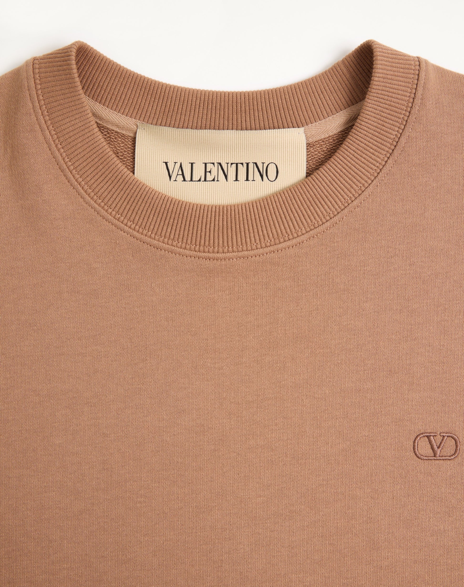 Valentino Cotton Sweatshirt With Vlogo Embroidery