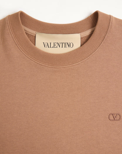Valentino Cotton Sweatshirt With Vlogo Embroidery