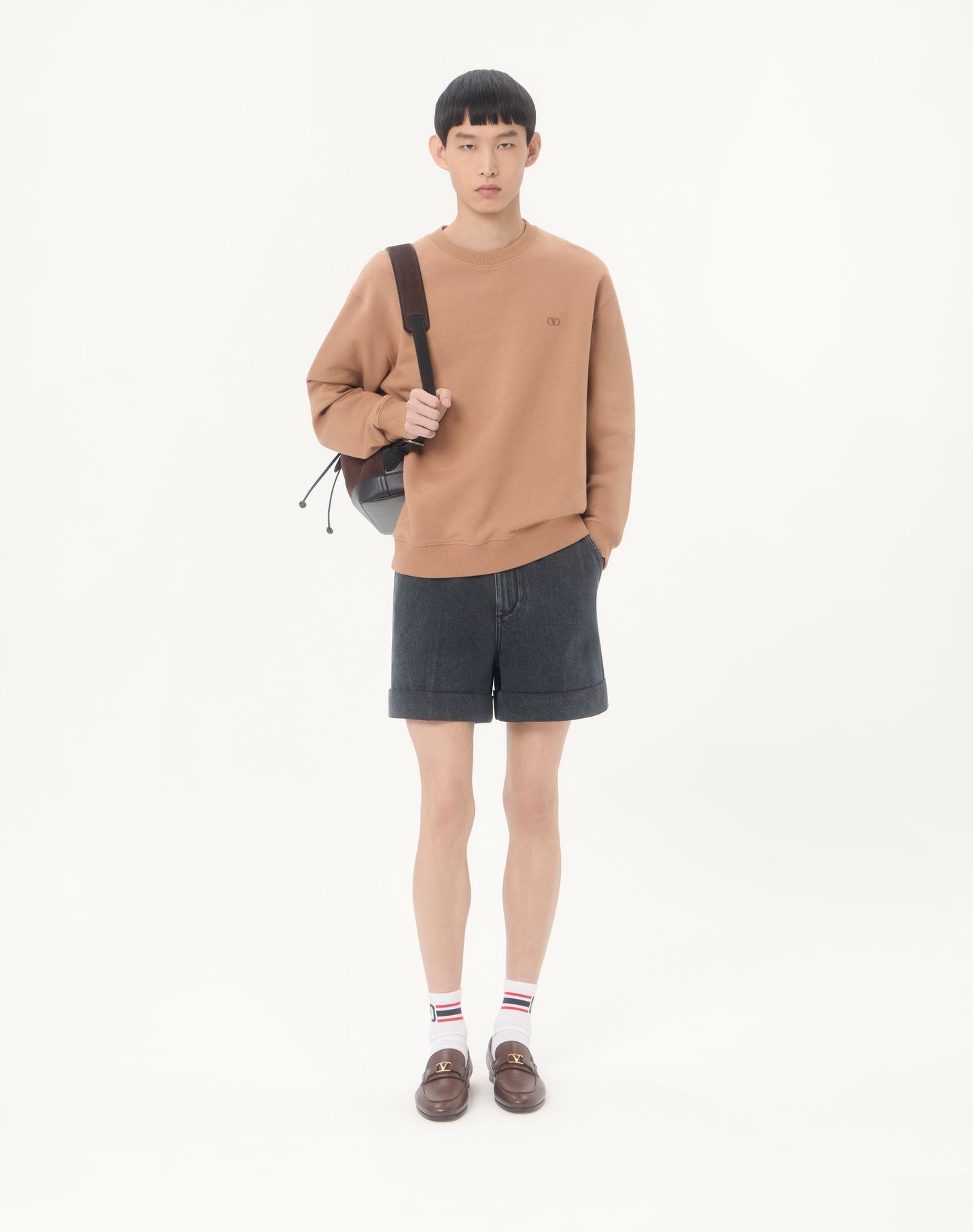 Valentino Cotton Sweatshirt With Vlogo Embroidery