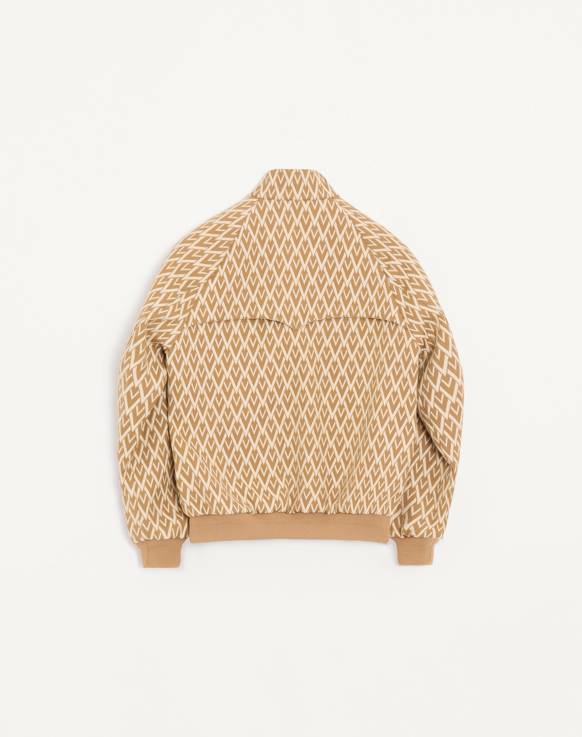 Valentino Wool Bomber Jacket With All-over Toute La V Motif