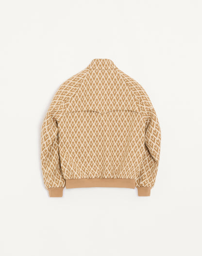 Valentino Wool Bomber Jacket With All-over Toute La V Motif