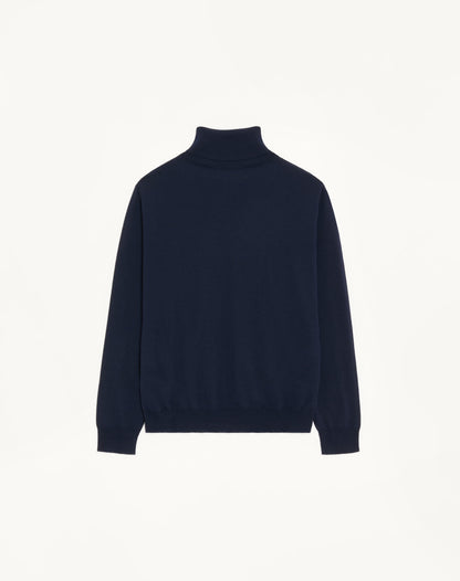 Valentino Wool High-neck Jumper With Vg Embroidery