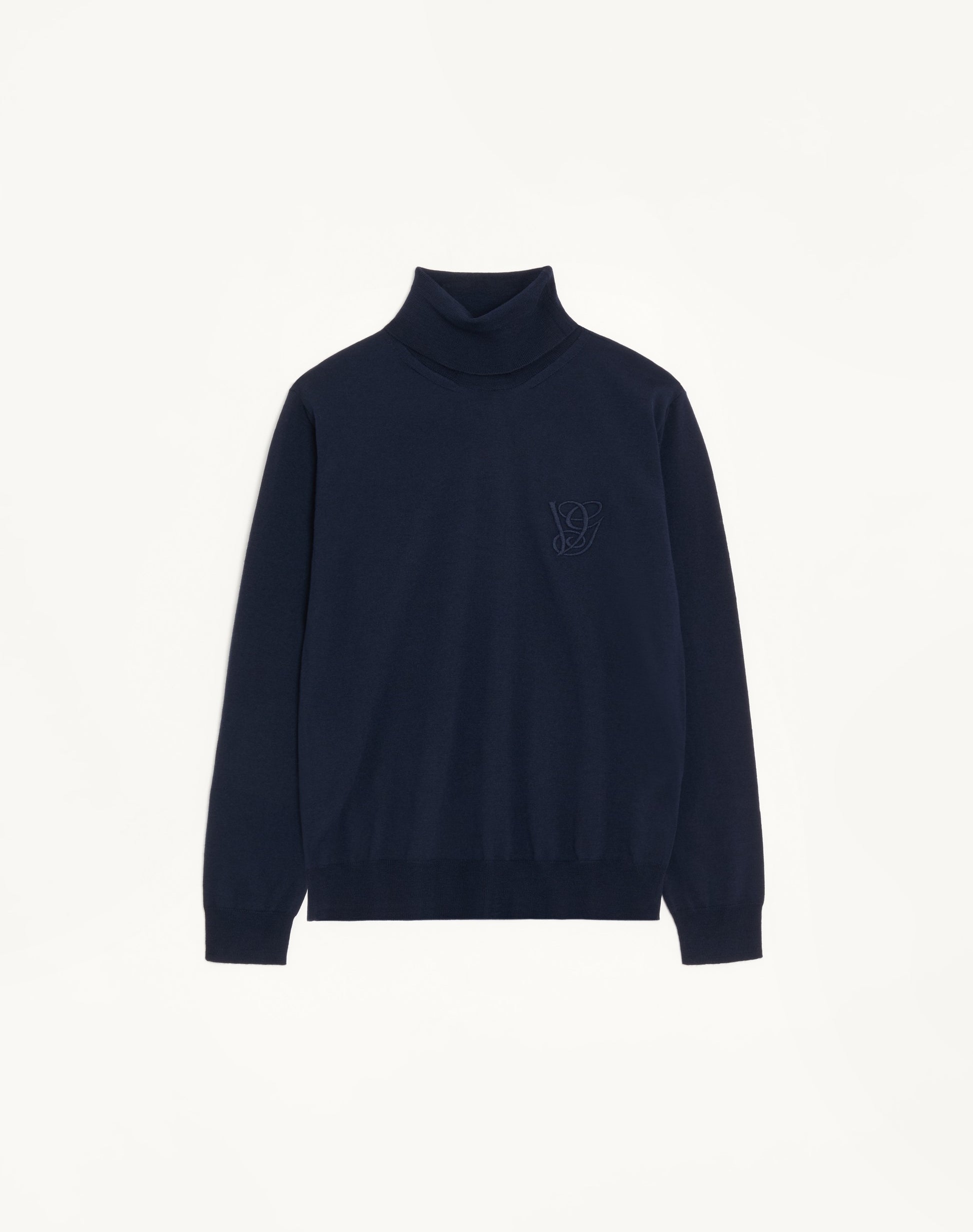 Valentino Wool High-neck Jumper With Vg Embroidery