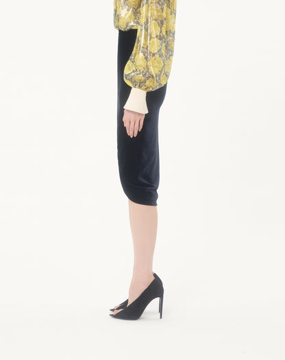 Velvet Midi Skirt