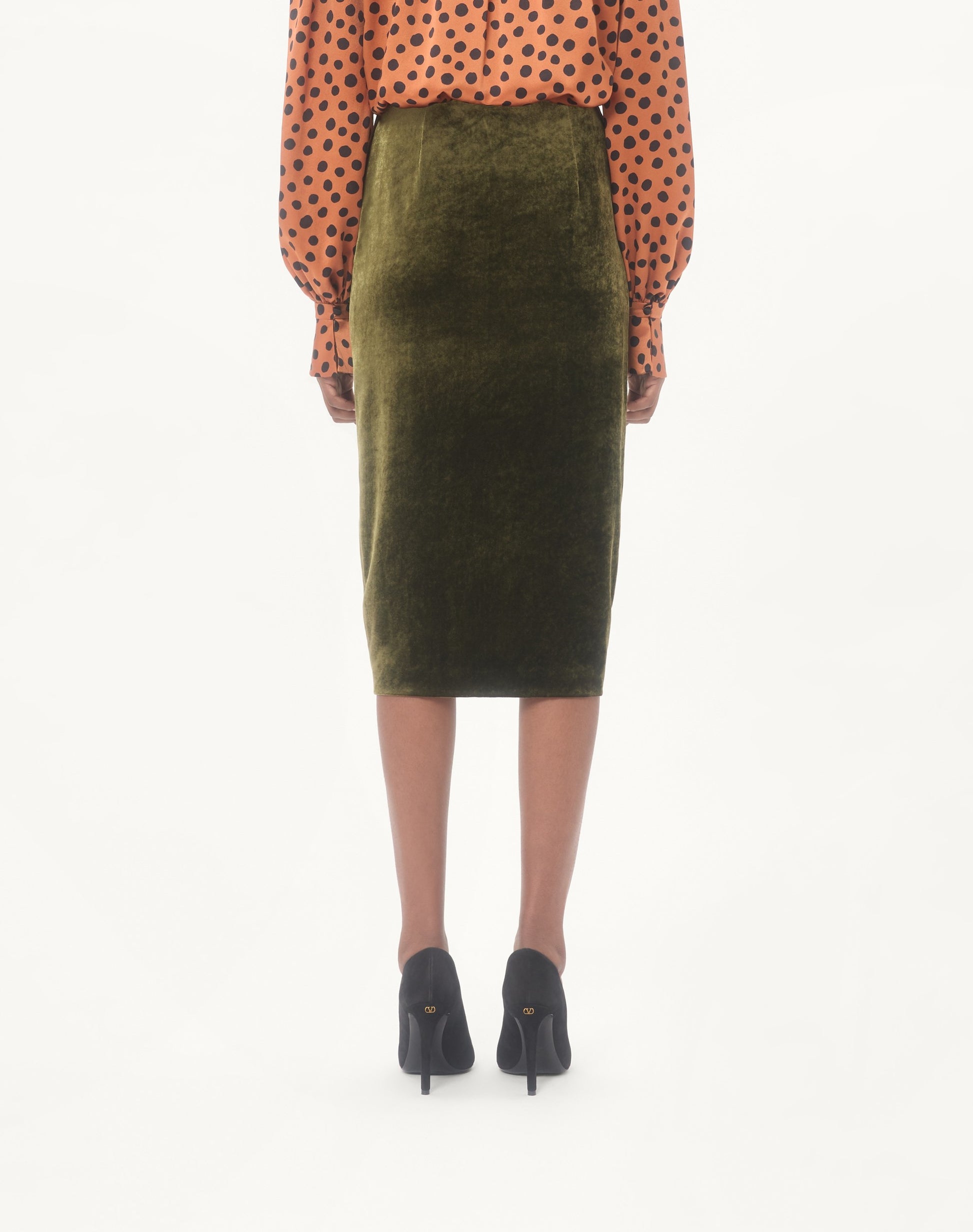 Velvet Midi Skirt