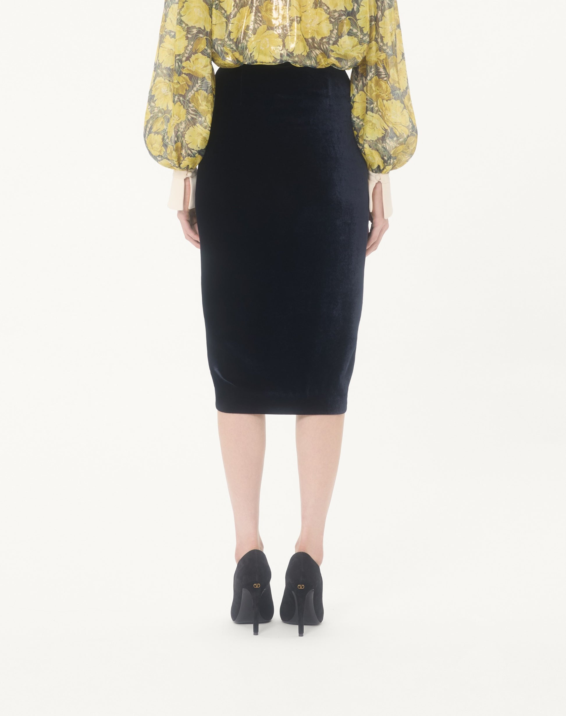 Velvet Midi Skirt