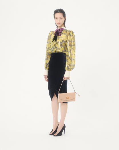 Velvet Midi Skirt