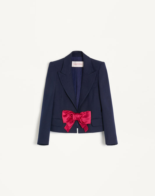 Viscose Jacket With Bow