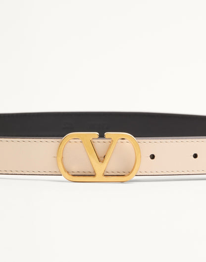 Vlogo Signature Belt In Shiny Calfskin 20 Mm