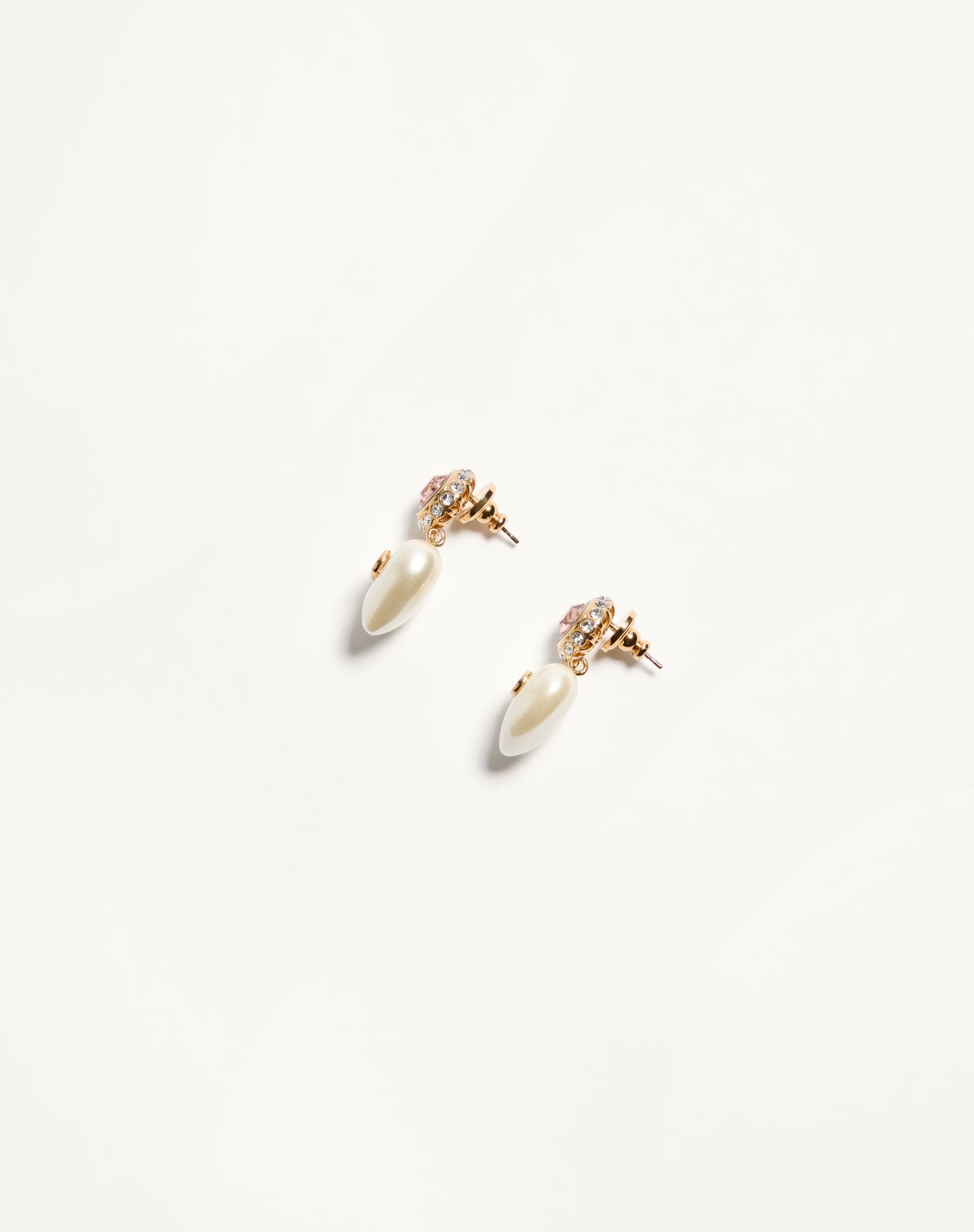 Vlogo Signature Earrings In Metal, Enamel, Pearls And Crystals