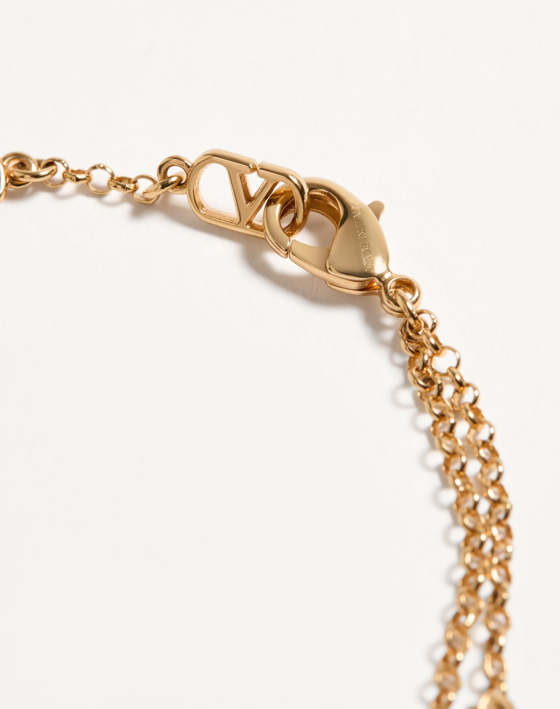 Vlogo Signature Metal, Pearl And Knurled Glass Bracelet