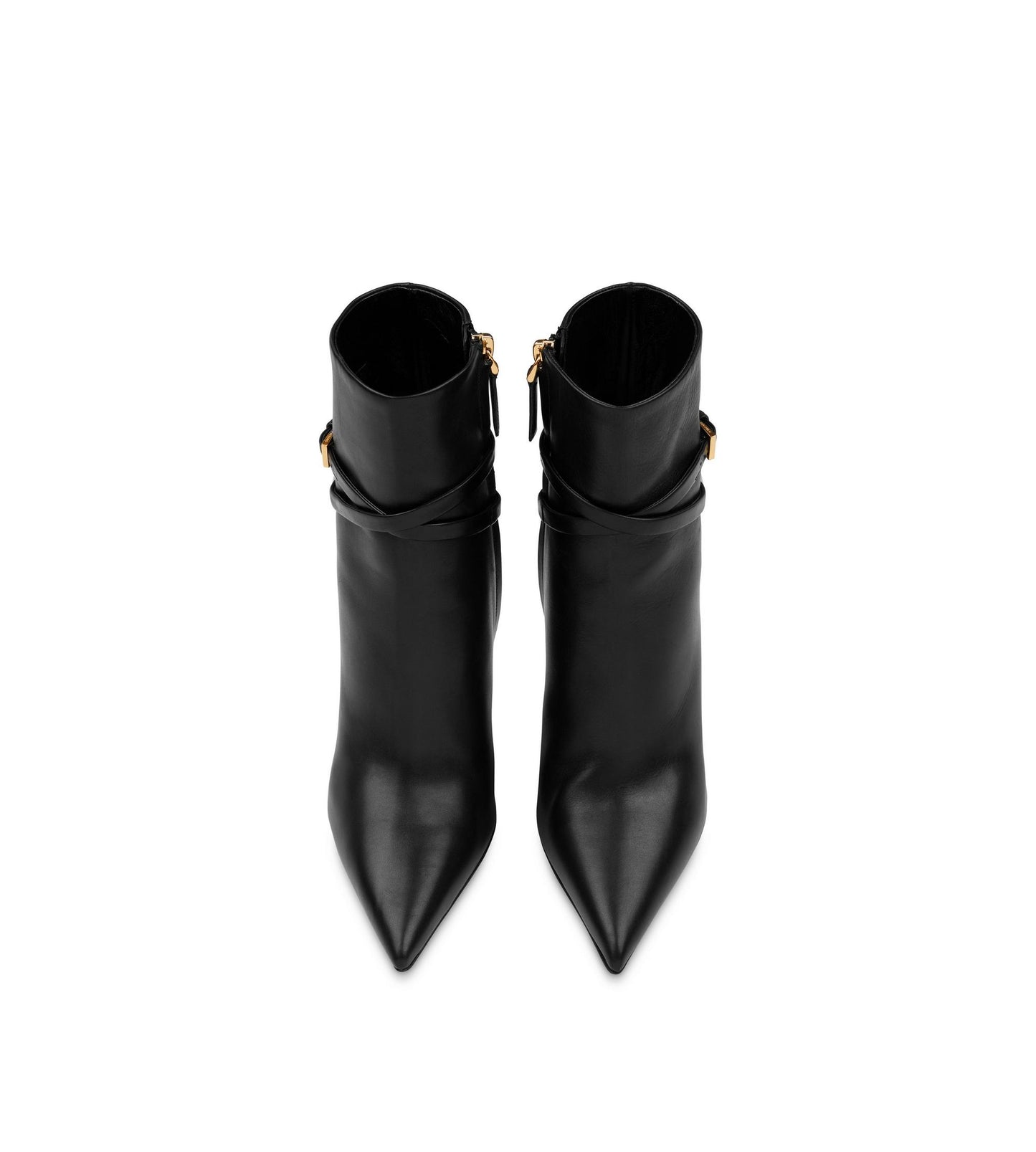 Leather Padlock Ankle Boot