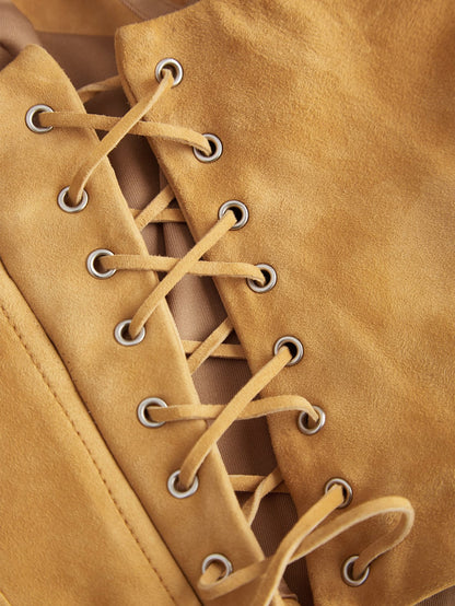 Lace-Up Bustier Top