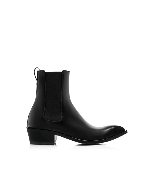 Burnished Leather Chelsea Boot