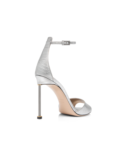 Laminated Printed Tejus Spire Ankle Strap Sandal