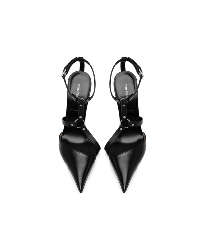 Shiny Leather Bound Pump