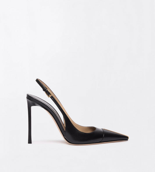 Shiny Leather Thea Slingback
