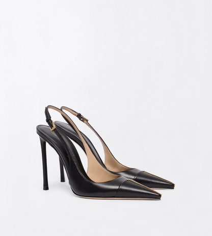 Shiny Leather Thea Slingback