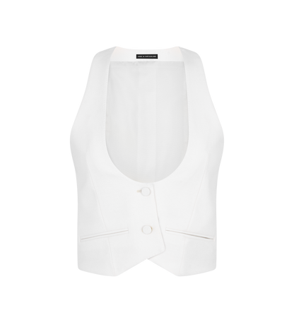 Sharp Grain De Poudre Waistcoat