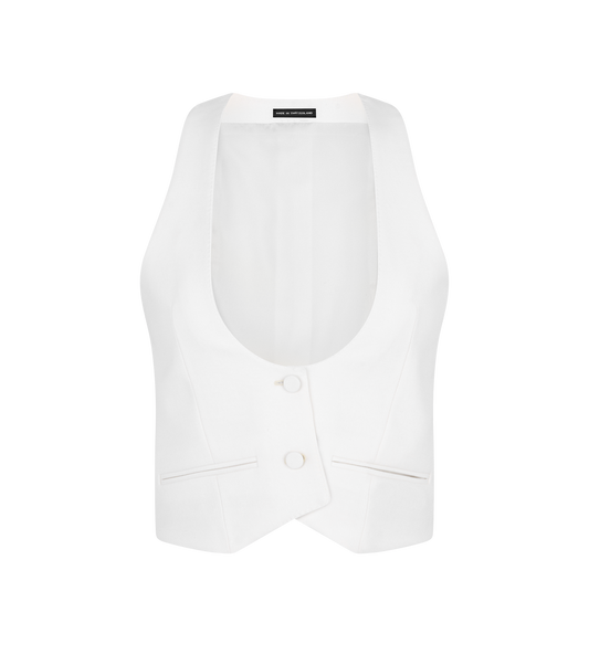 Sharp Grain De Poudre Waistcoat