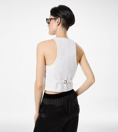 Sharp Grain De Poudre Waistcoat