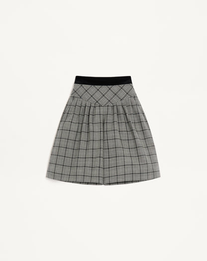 Wool Bermuda Shorts With Check Pattern
