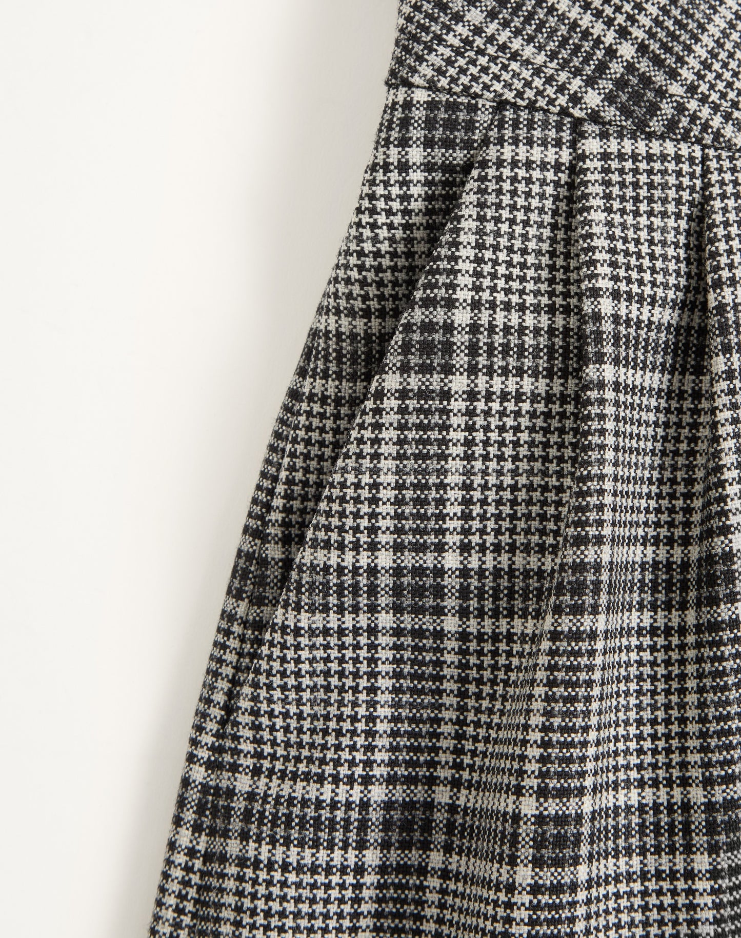 Wool Bermuda Shorts With Check Pattern
