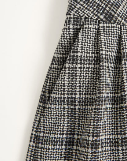 Wool Bermuda Shorts With Check Pattern