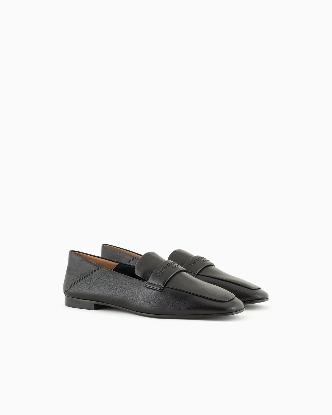 Embossed logo slip-on loafer woman