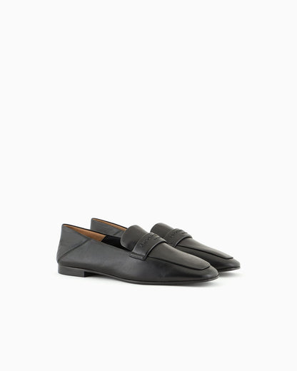 Embossed logo slip-on loafer woman