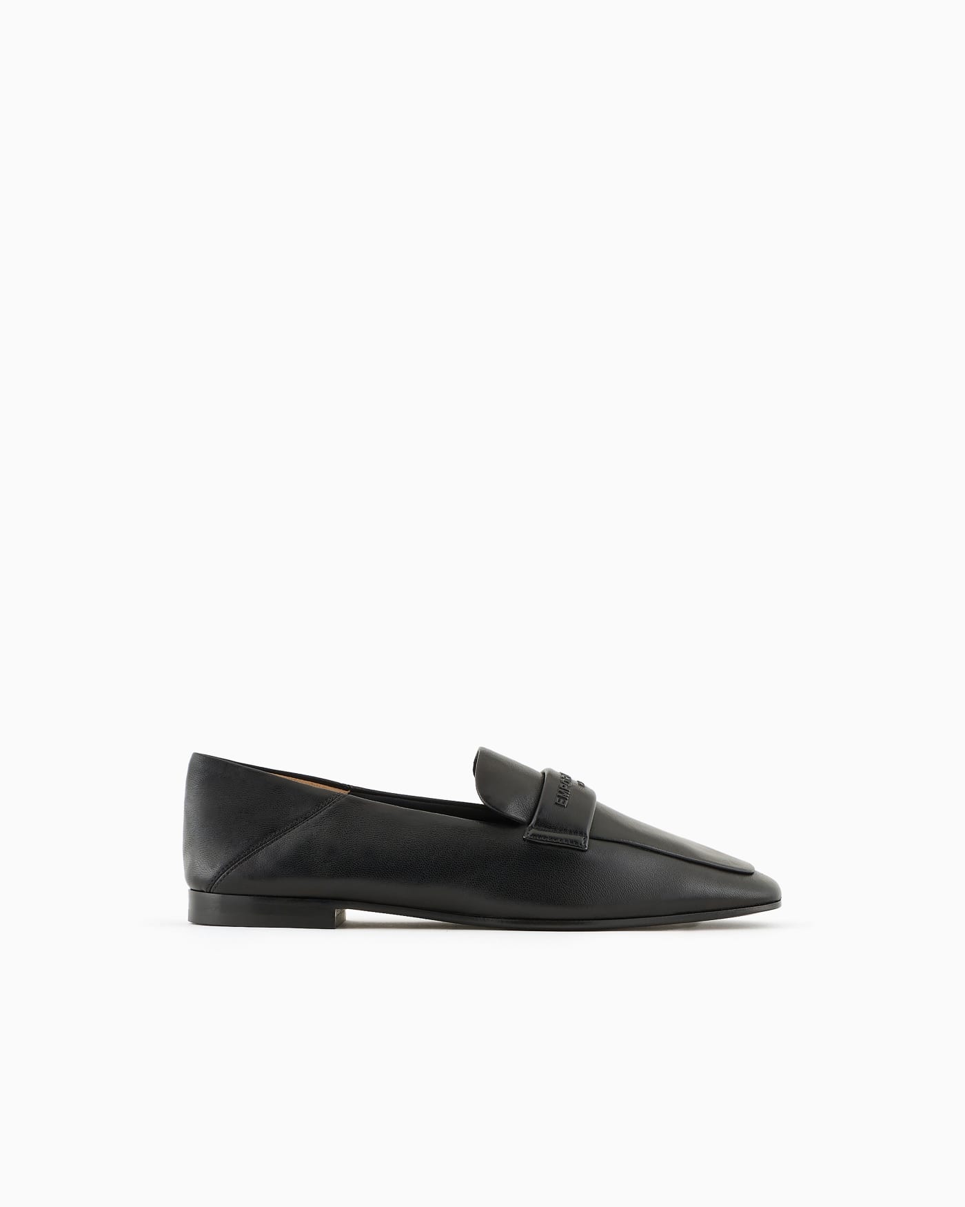 Embossed logo slip-on loafer woman