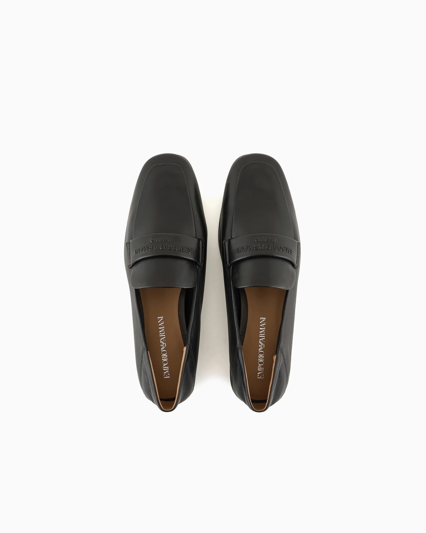 Embossed logo slip-on loafer woman