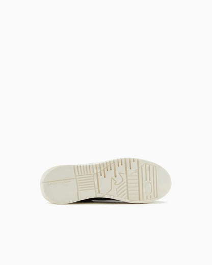High-top sneaker tumbled leather woman