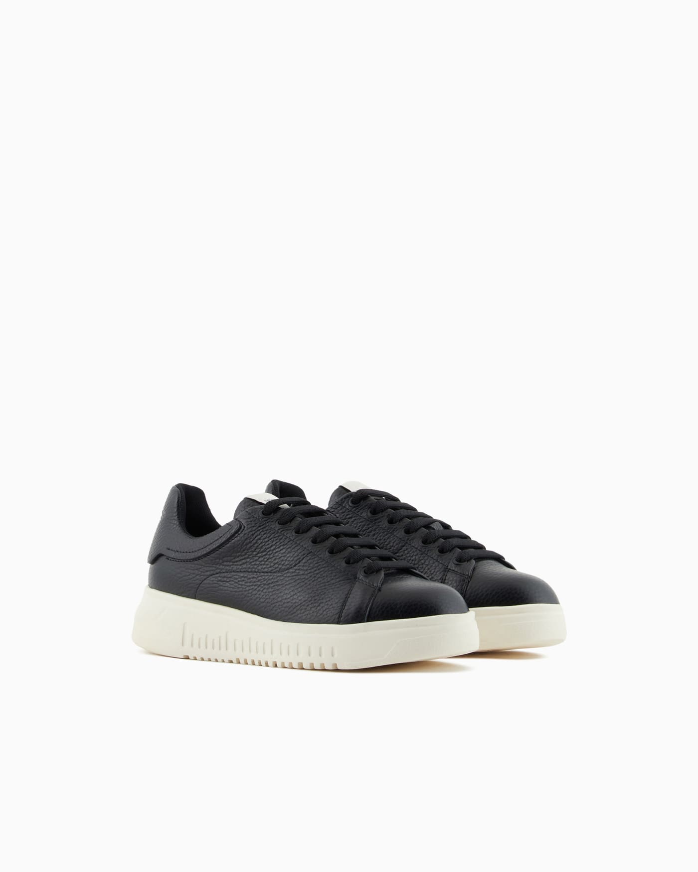 High-top sneaker tumbled leather woman