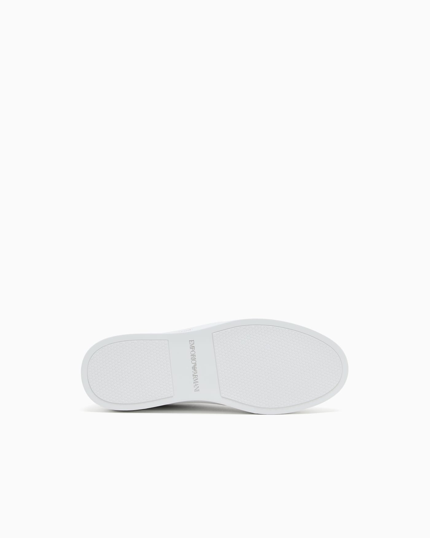 Leather sneakers with logo