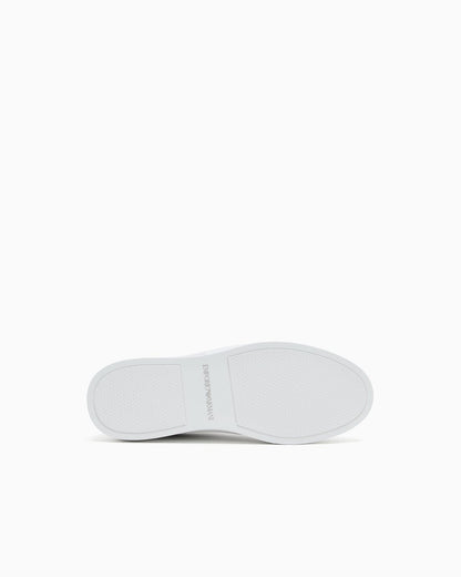 Leather sneakers with logo