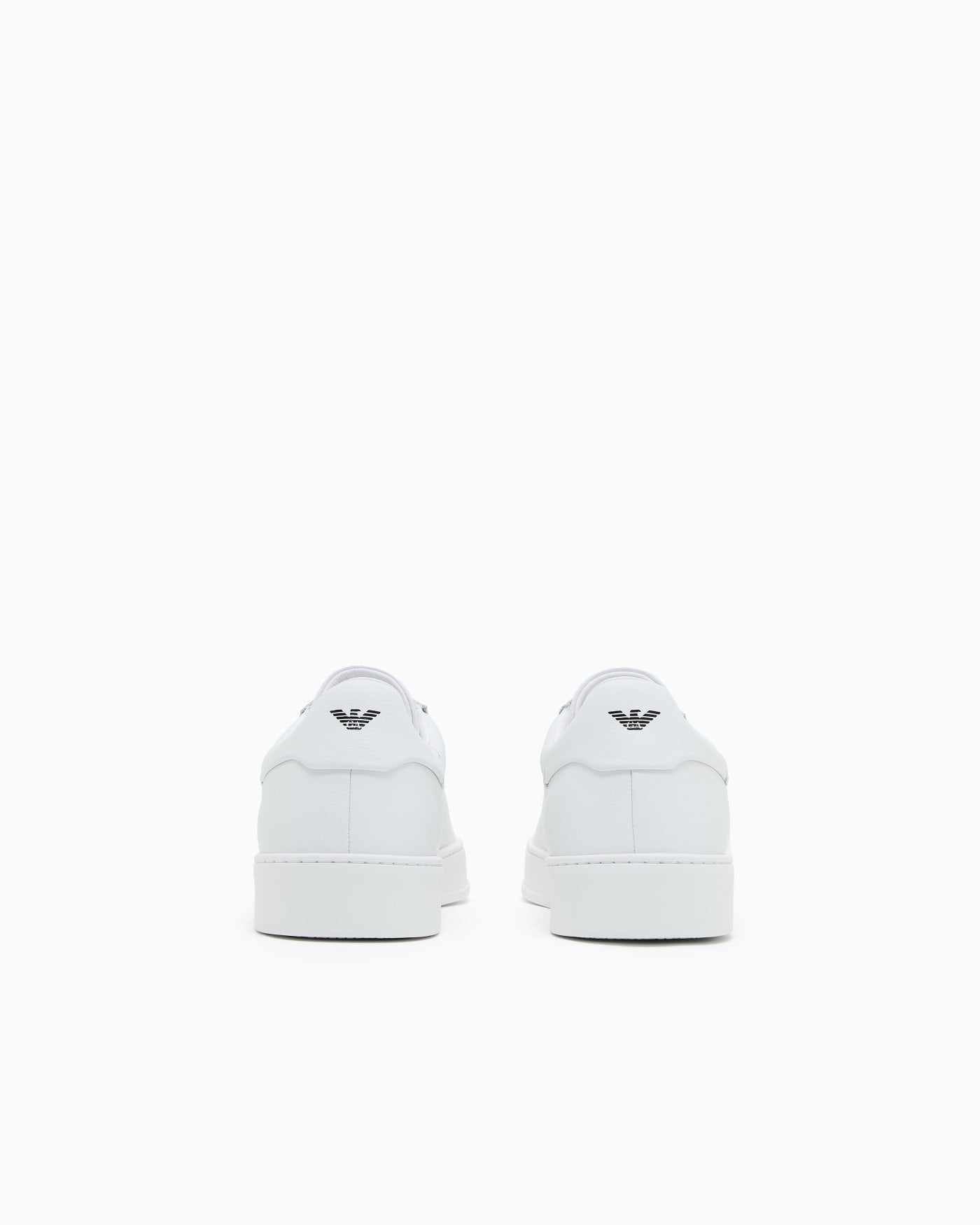 Leather sneakers with logo