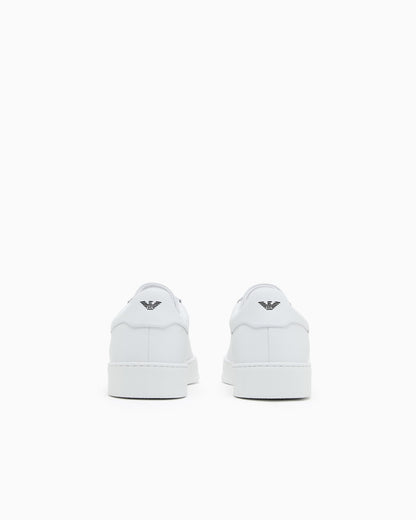 Leather sneakers with logo