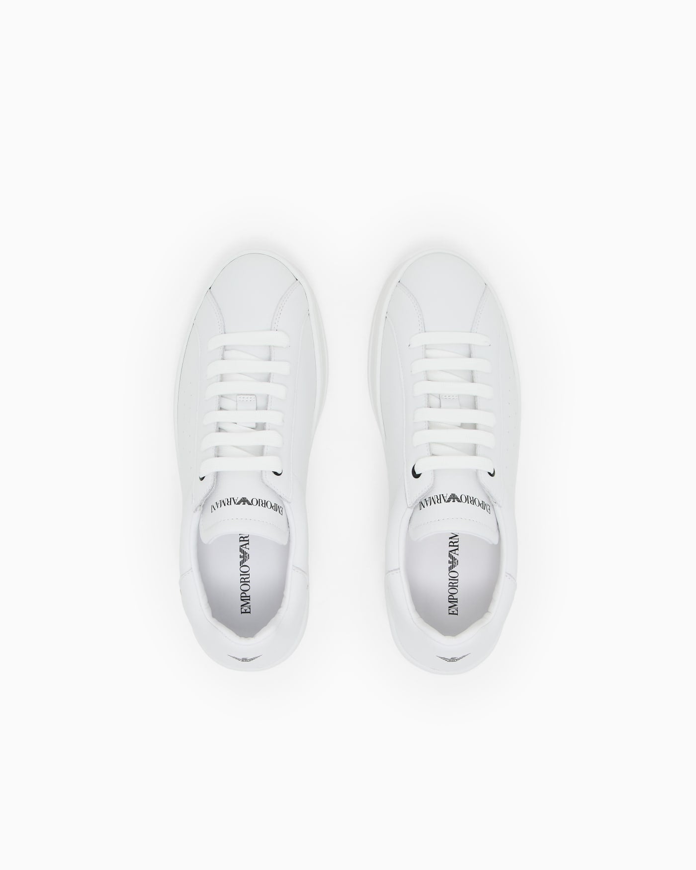 Leather sneakers with logo