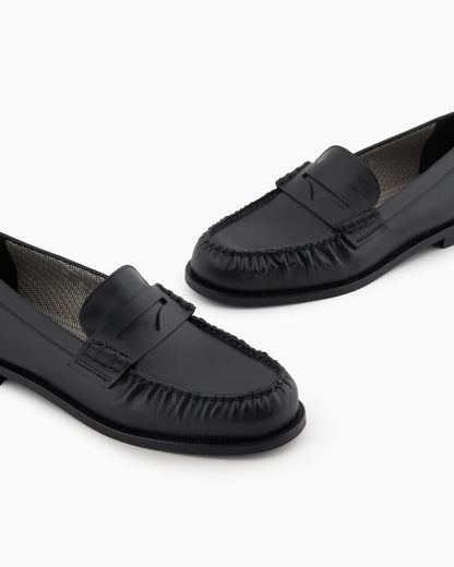 Smooth leather loafers