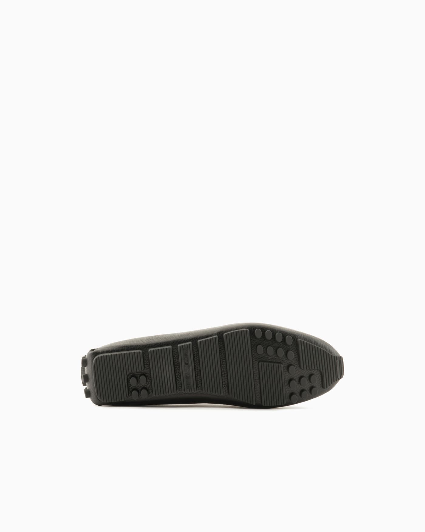 Pebbled leather stirrup loafer man