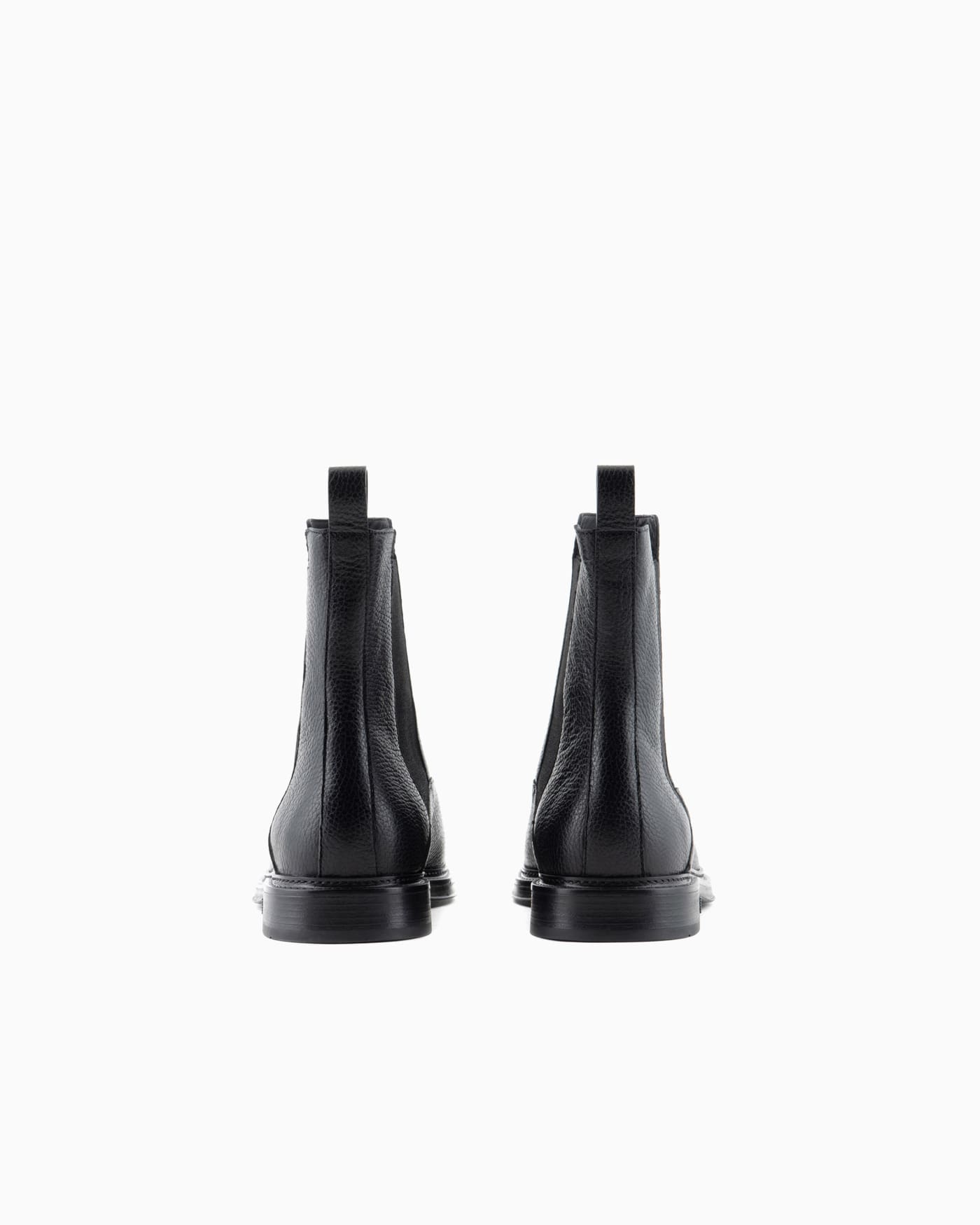 Grained leather Chelsea boots man