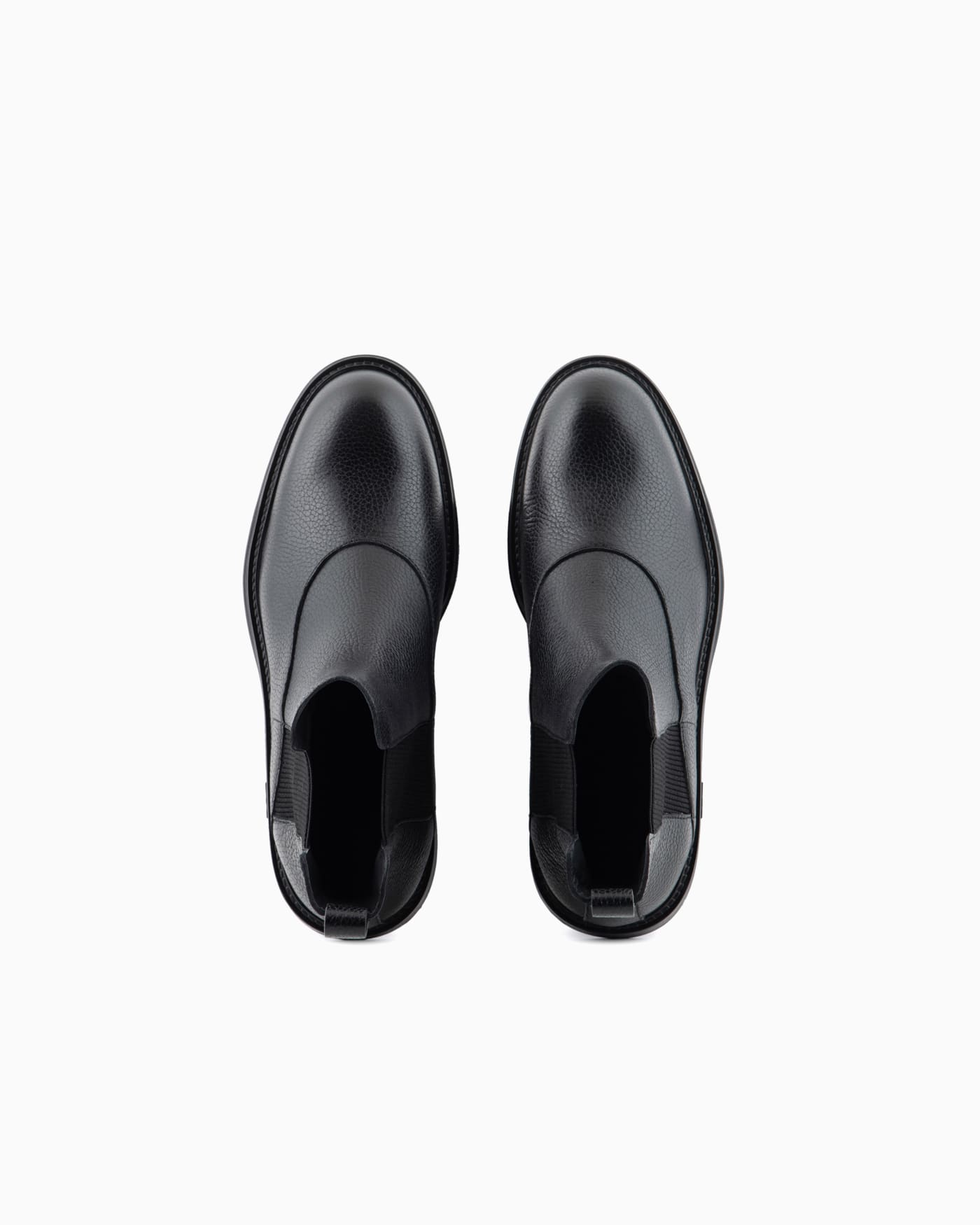Grained leather Chelsea boots man