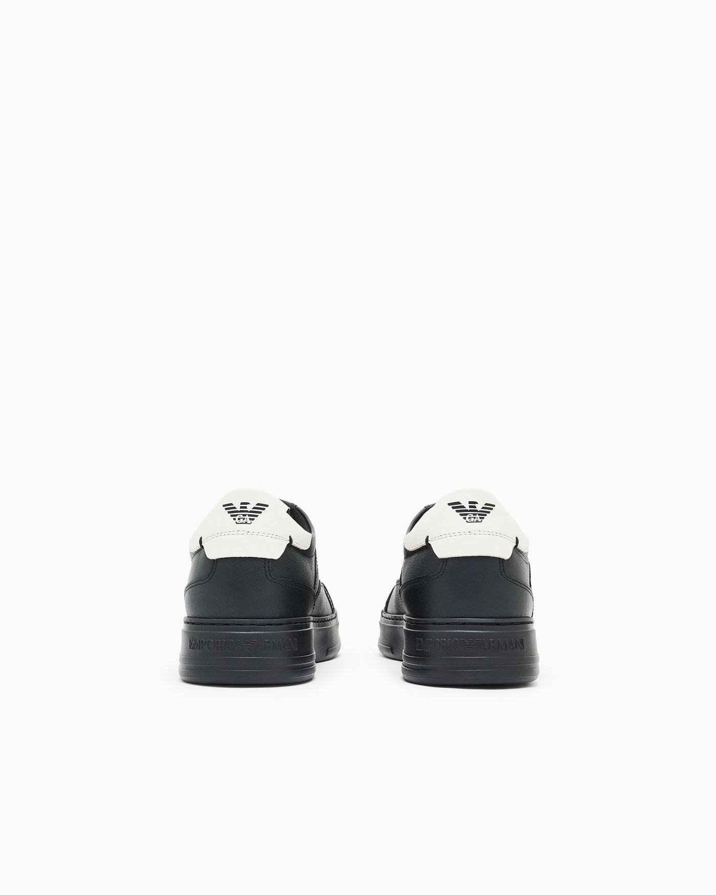 Sneaker tumbled leather padded collar man