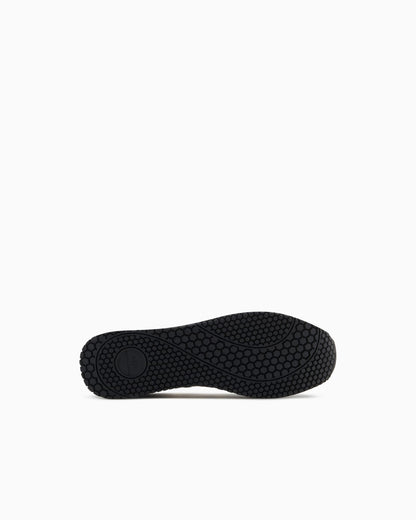 Microfiber sneakers with logo