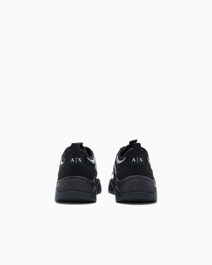 Platform sneaker high-top mesh for woman
