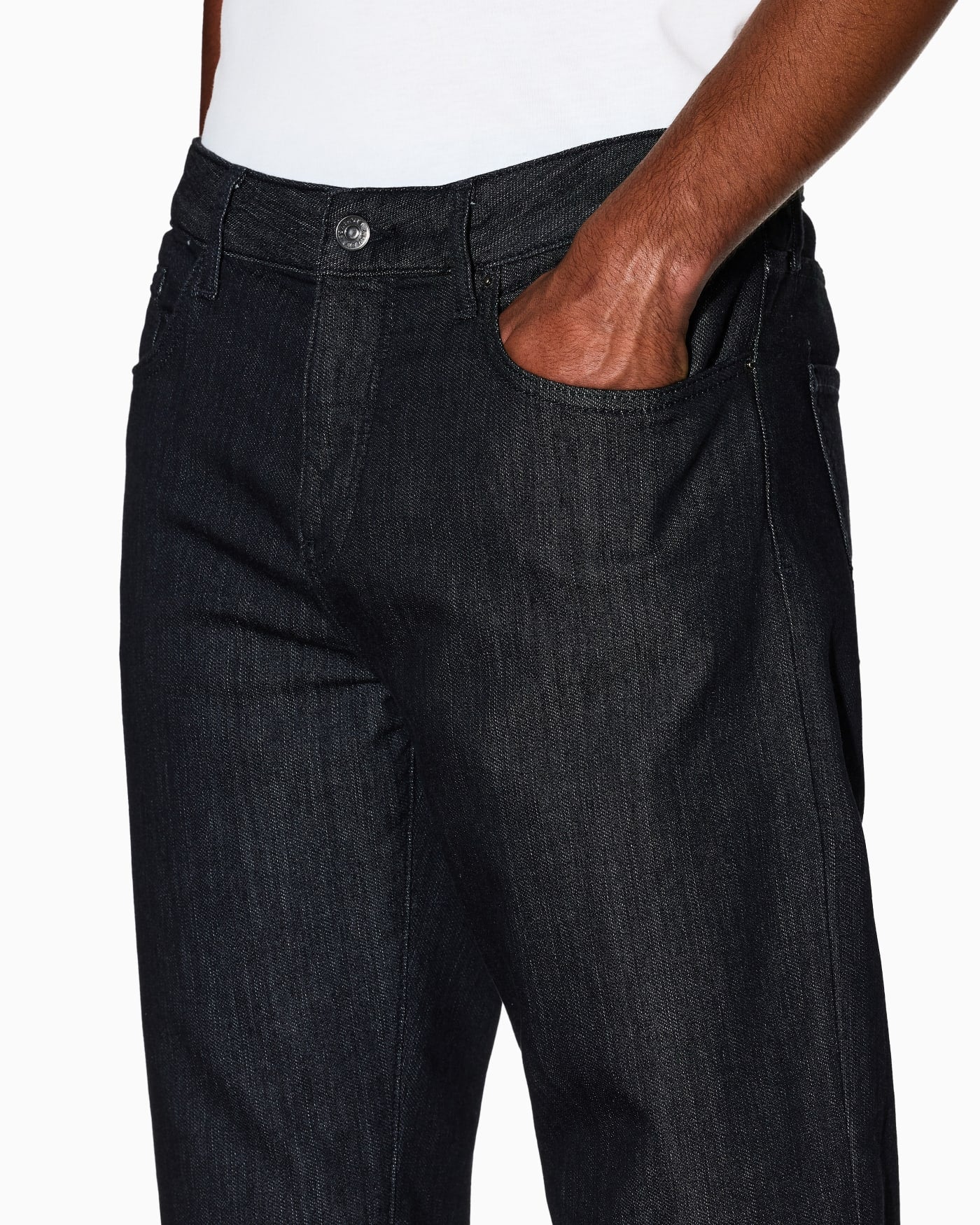 Comfort slim five-pocket jeans in fleece denim Essential
